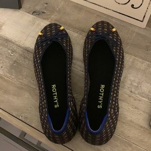 NWOT Rothy’s the flat in evening metallic